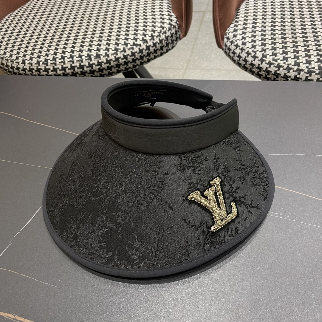  Lv路易威登2025日本中式风遮阳帽女防晒夏季发卡式空顶页大沿防
紫外线广外骑车太阳