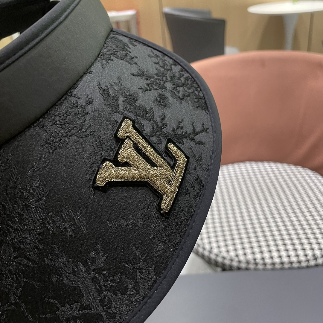  Lv路易威登2025日本中式风遮阳帽女防晒夏季发卡式空顶页大沿防
紫外线广外骑车太阳