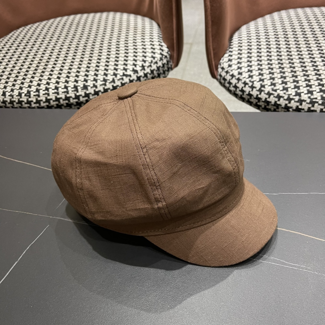  迪奥 香港代购文艺八角帽女 2025英伦贝雷帽显脸小鸭舌帽画家帽