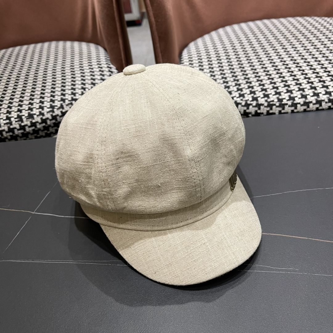  迪奥 香港代购文艺八角帽女 2025英伦贝雷帽显脸小鸭舌帽画家帽