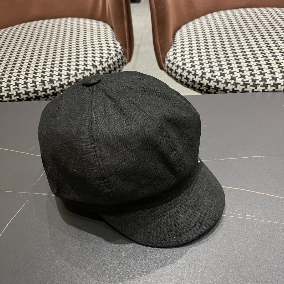  迪奥 香港代购文艺八角帽女 2025英伦贝雷帽显脸小鸭舌帽画家帽