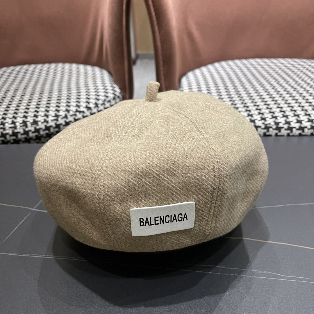  巴黎世家 贝雷帽子女春秋网红日系复古百搭画家帽品脸小凹造型八角帽