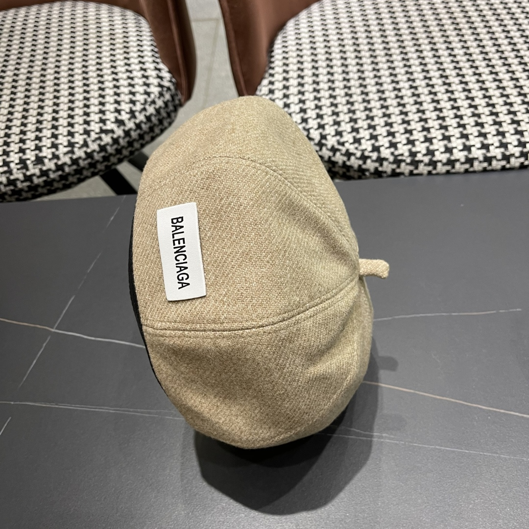  巴黎世家 贝雷帽子女春秋网红日系复古百搭画家帽品脸小凹造型八角帽