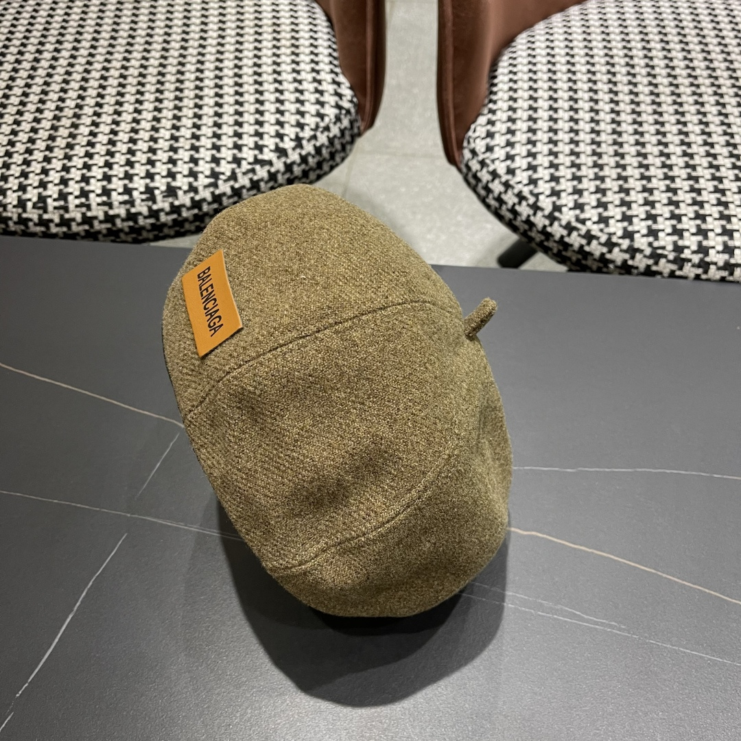  巴黎世家 贝雷帽子女春秋网红日系复古百搭画家帽品脸小凹造型八角帽