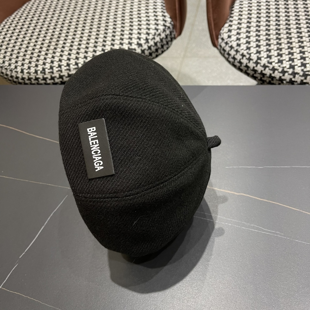  巴黎世家 贝雷帽子女春秋网红日系复古百搭画家帽品脸小凹造型八角帽