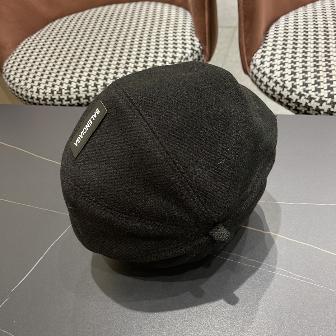  巴黎世家 贝雷帽子女春秋网红日系复古百搭画家帽品脸小凹造型八角帽