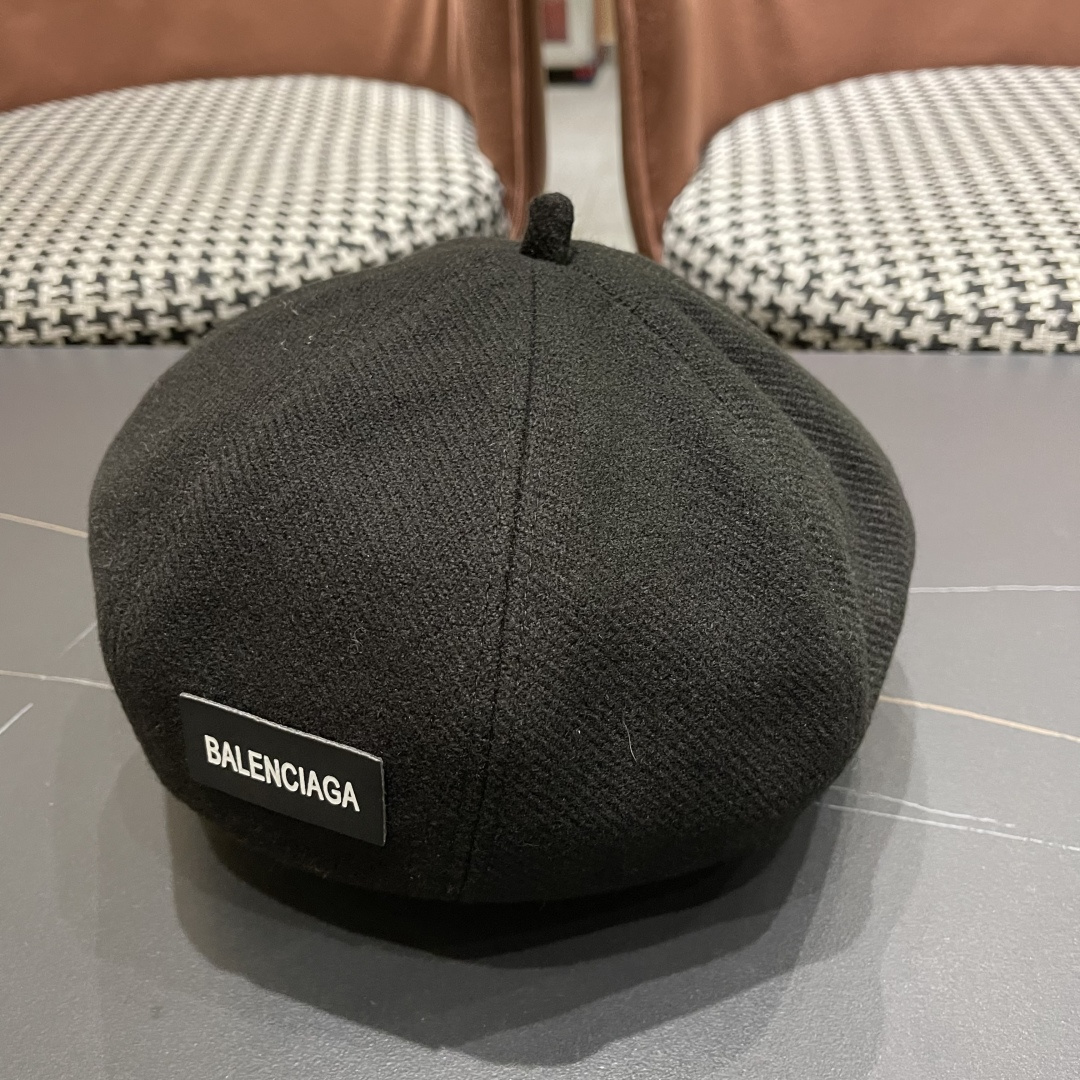  巴黎世家 贝雷帽子女春秋网红日系复古百搭画家帽品脸小凹造型八角帽