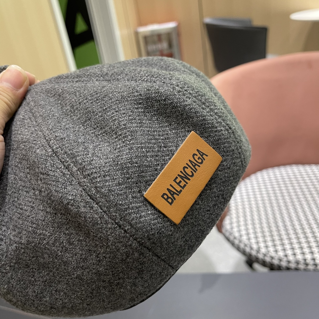  巴黎世家 贝雷帽子女春秋网红日系复古百搭画家帽品脸小凹造型八角帽