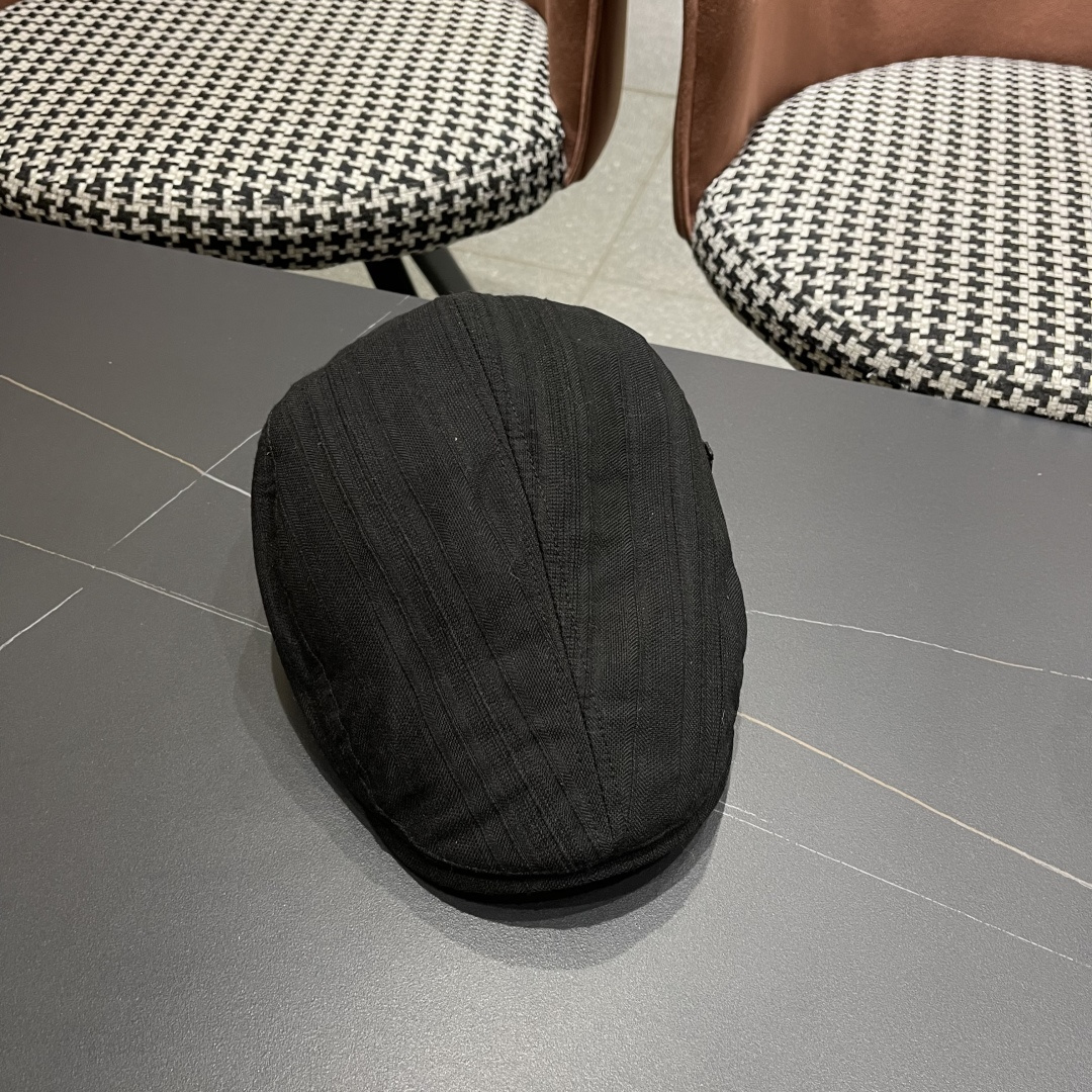  Lv路易威登 博主同款前进帽女夏透气复古ins韩版英伦
贝雷帽米色反戴鸭舌帽男