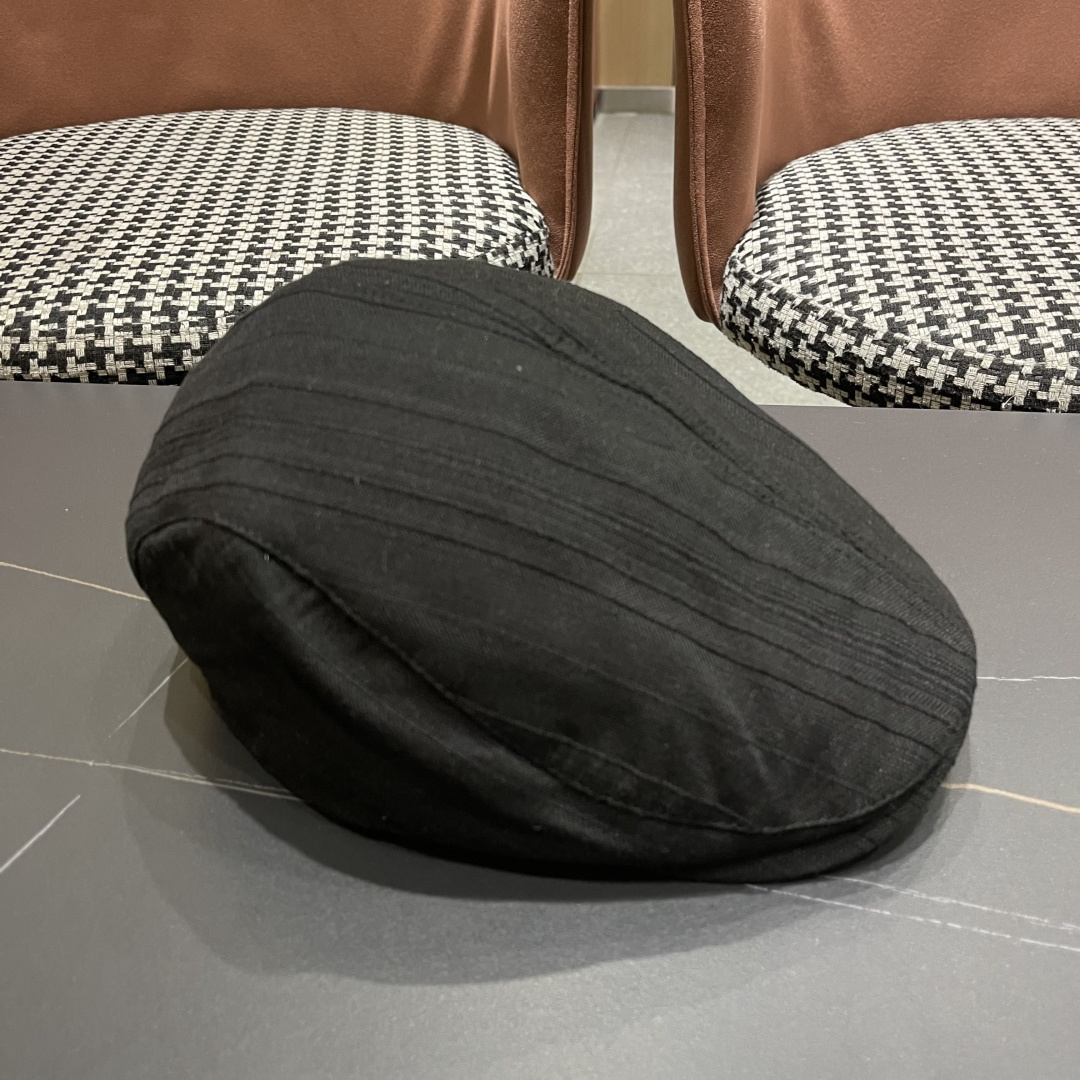  Lv路易威登 博主同款前进帽女夏透气复古ins韩版英伦
贝雷帽米色反戴鸭舌帽男