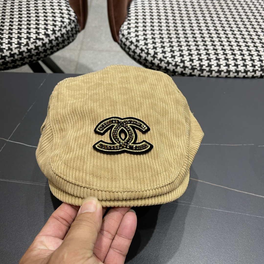  香奈儿 2025 新款豹纹前进帽子女生经典复古鸭舌帽甜
酷辣妺个性蓓蕾帽