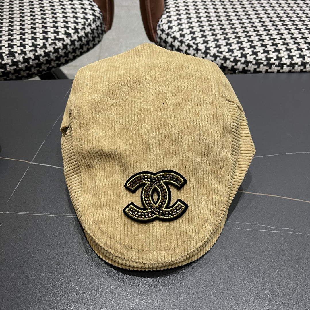  香奈儿 2025 新款豹纹前进帽子女生经典复古鸭舌帽甜
酷辣妺个性蓓蕾帽