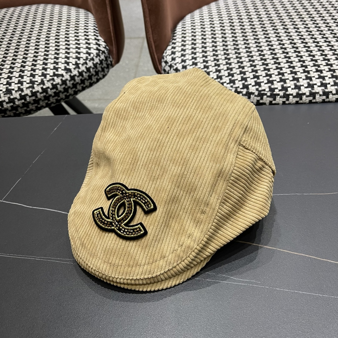  香奈儿 2025 新款豹纹前进帽子女生经典复古鸭舌帽甜
酷辣妺个性蓓蕾帽