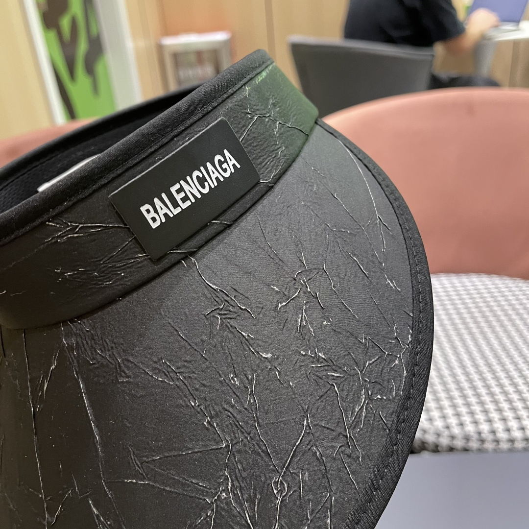  巴黎世家 防晒空顶帽子女夏季防紫外线遮阳帽百搭骑行沙滩太阳