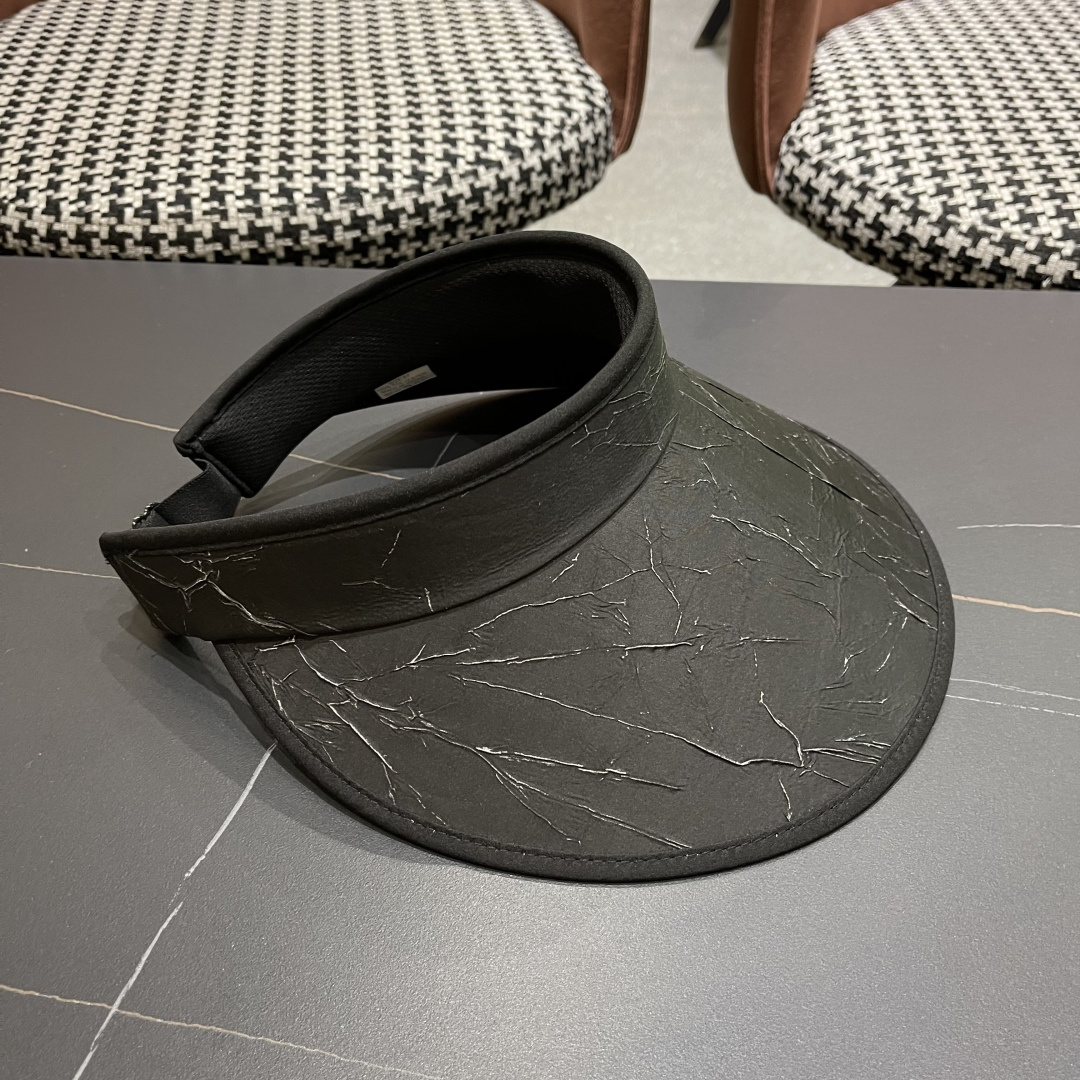  巴黎世家 防晒空顶帽子女夏季防紫外线遮阳帽百搭骑行沙滩太阳