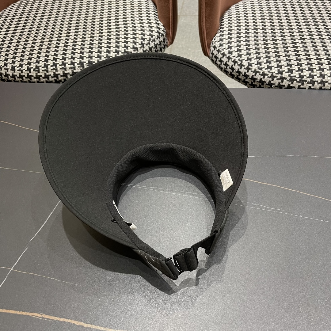  巴黎世家 防晒空顶帽子女夏季防紫外线遮阳帽百搭骑行沙滩太阳