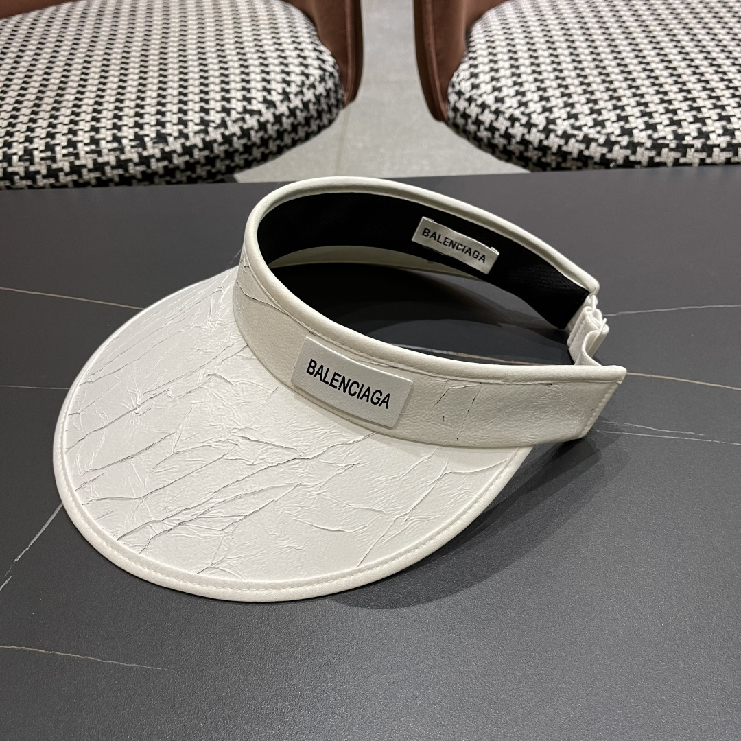  巴黎世家 防晒空顶帽子女夏季防紫外线遮阳帽百搭骑行沙滩太阳