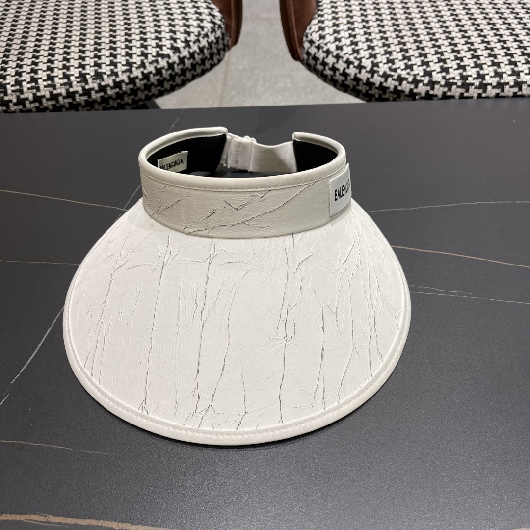  巴黎世家 防晒空顶帽子女夏季防紫外线遮阳帽百搭骑行沙滩太阳