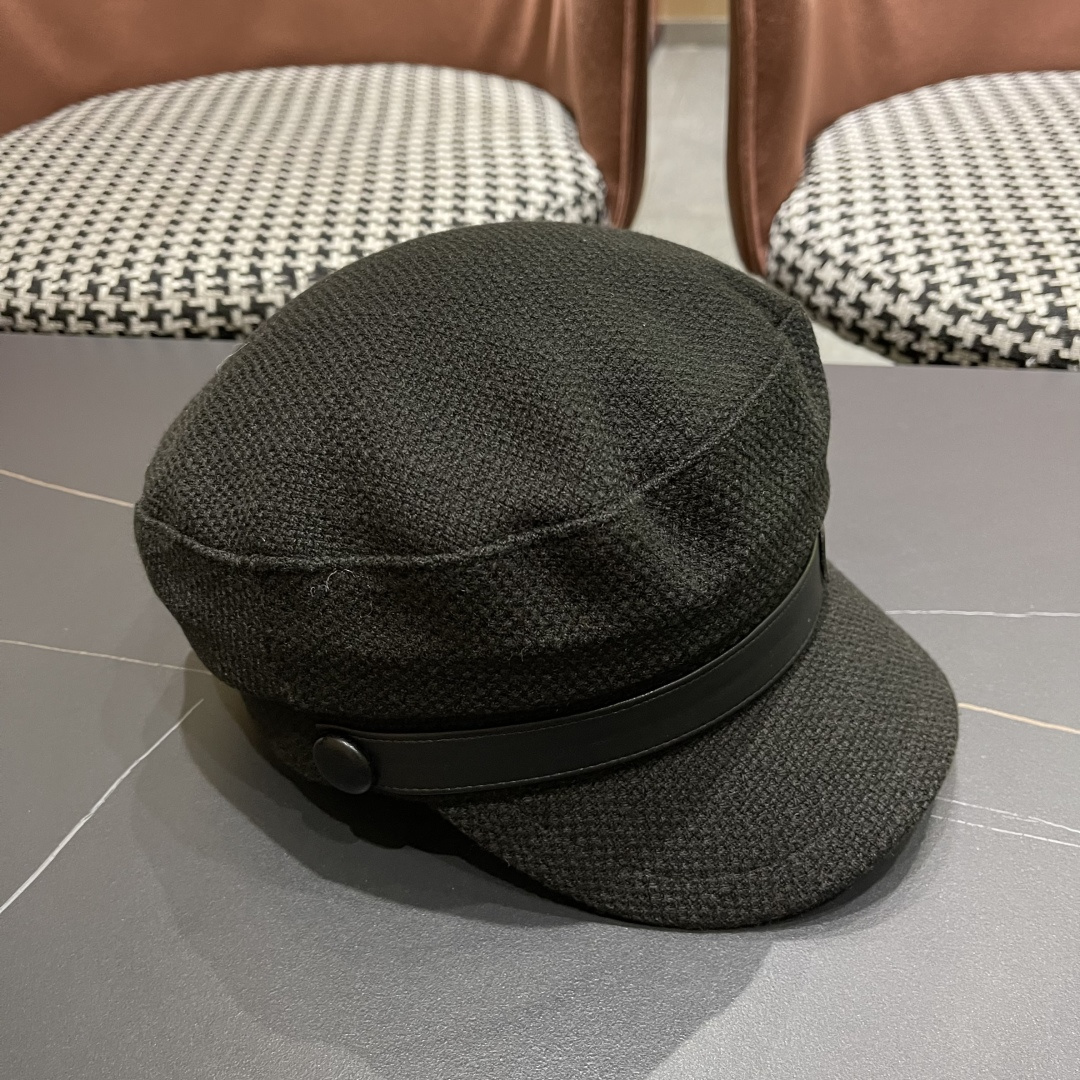  迪奥 韩版贝雷帽女早春新款高级感百搭品脸小八角帽报童画家帽子