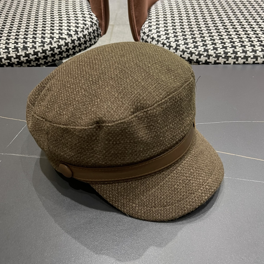  迪奥 韩版贝雷帽女早春新款高级感百搭品脸小八角帽报童画家帽子