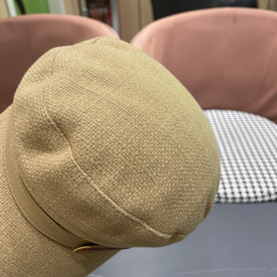  迪奥 韩版贝雷帽女早春新款高级感百搭品脸小八角帽报童画家帽子