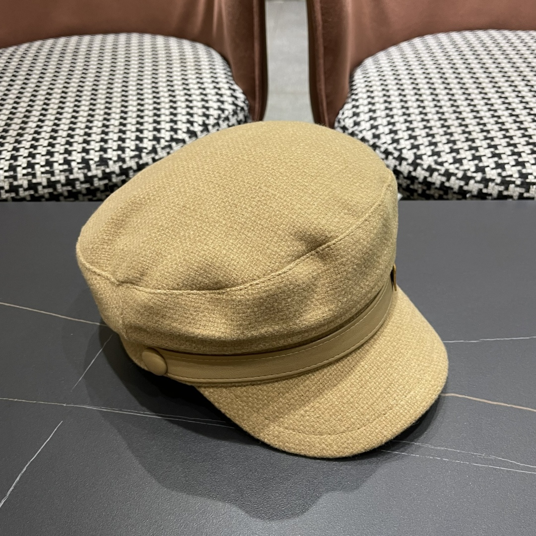  迪奥 韩版贝雷帽女早春新款高级感百搭品脸小八角帽报童画家帽子