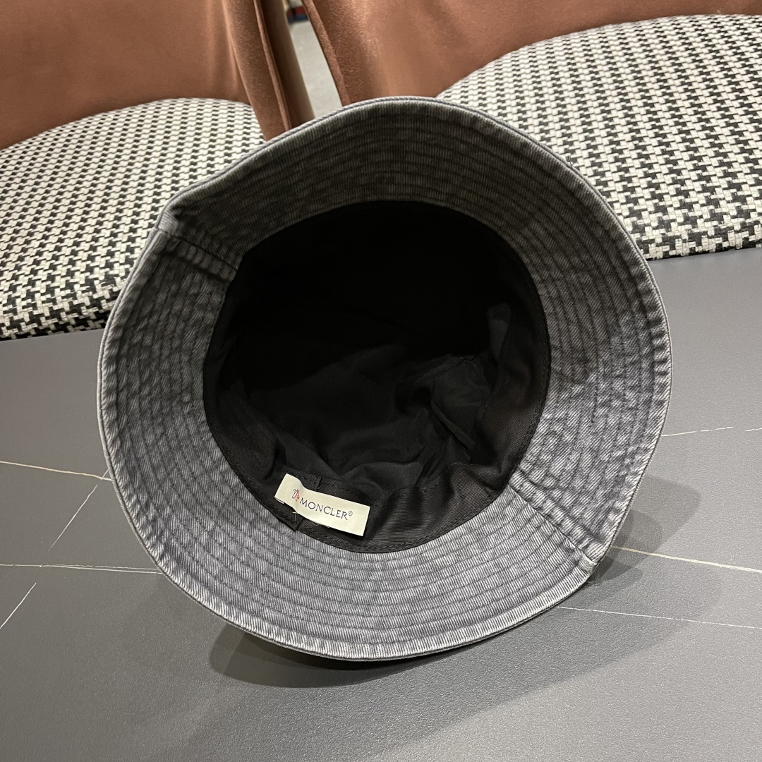  Moncler蒙口做旧复古洗水2025新款秋款渔夫帽，经典流行款，质量超赞，