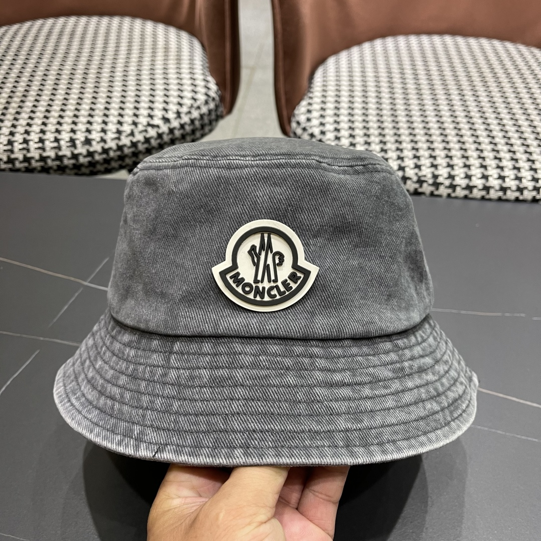  Moncler蒙口做旧复古洗水2025新款秋款渔夫帽，经典流行款，质量超赞，