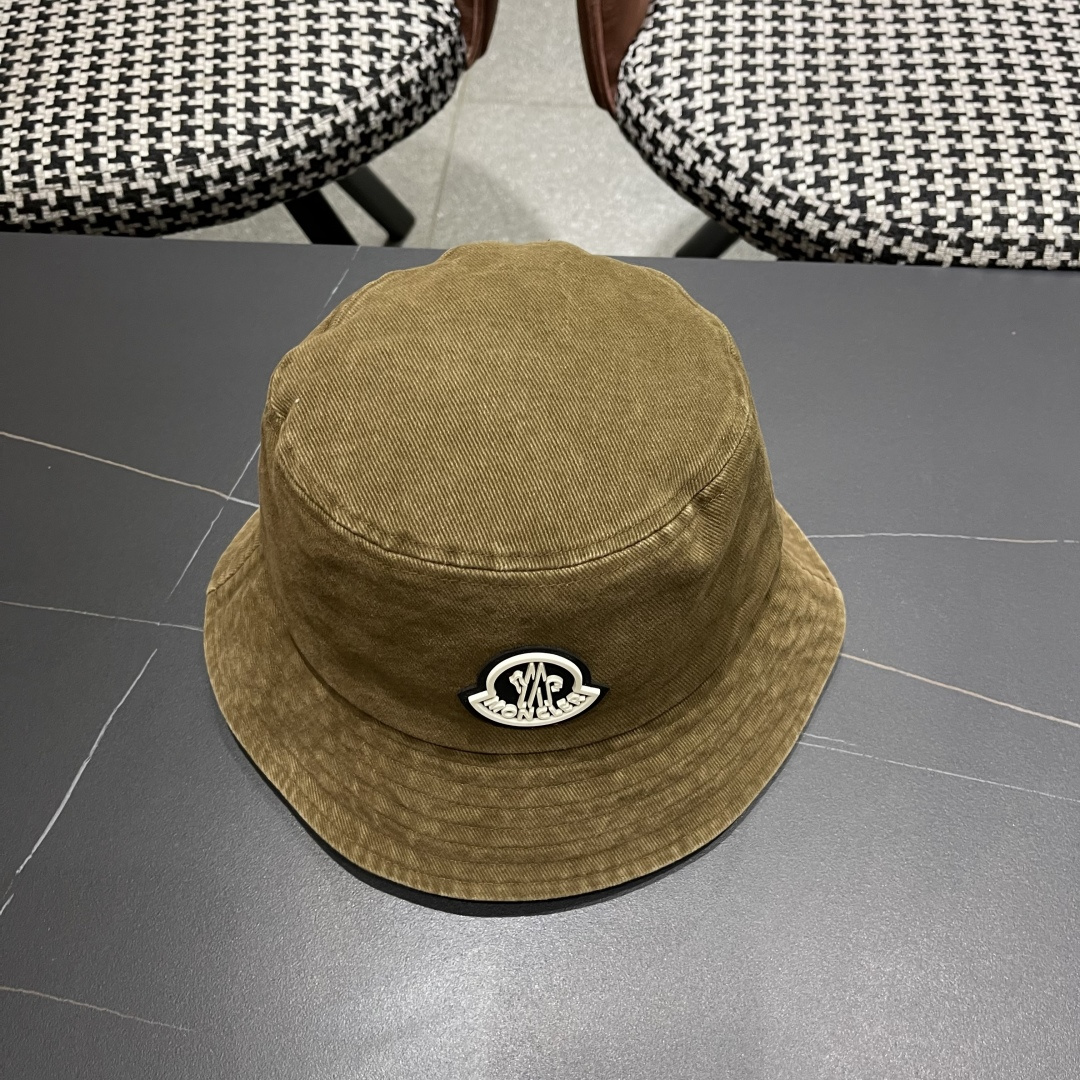  Moncler蒙口做旧复古洗水2025新款秋款渔夫帽，经典流行款，质量超赞，