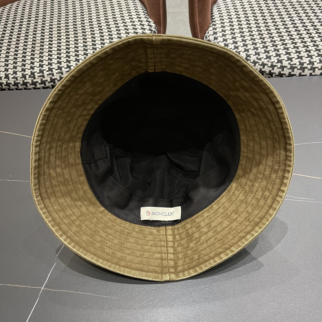  Moncler蒙口做旧复古洗水2025新款秋款渔夫帽，经典流行款，质量超赞，