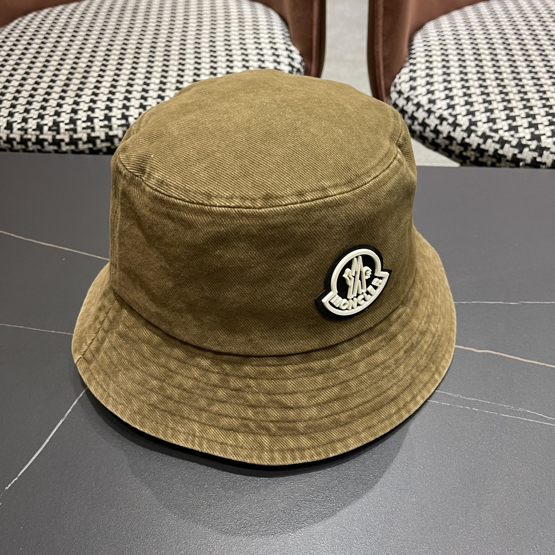  Moncler蒙口做旧复古洗水2025新款秋款渔夫帽，经典流行款，质量超赞，