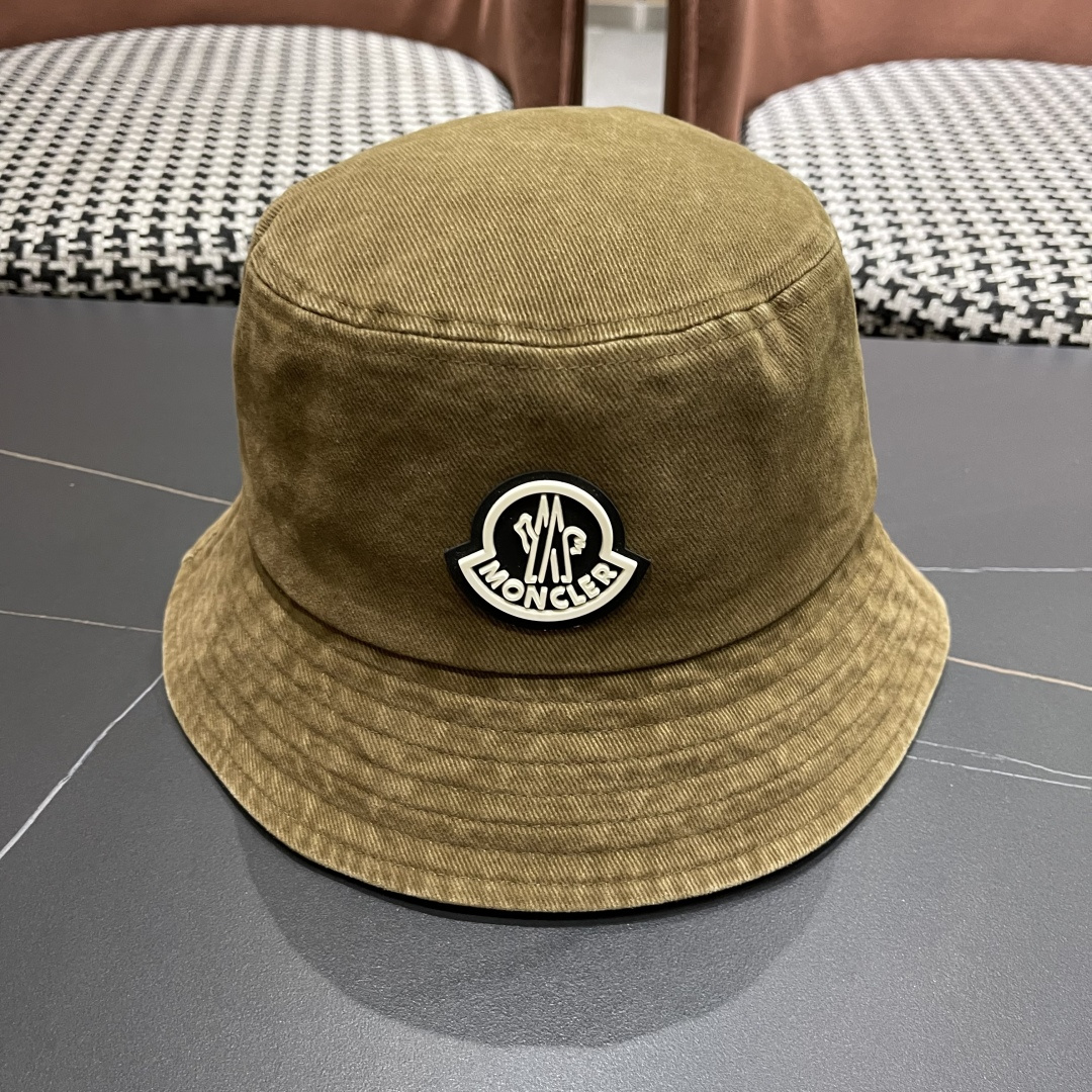  Moncler蒙口做旧复古洗水2025新款秋款渔夫帽，经典流行款，质量超赞，