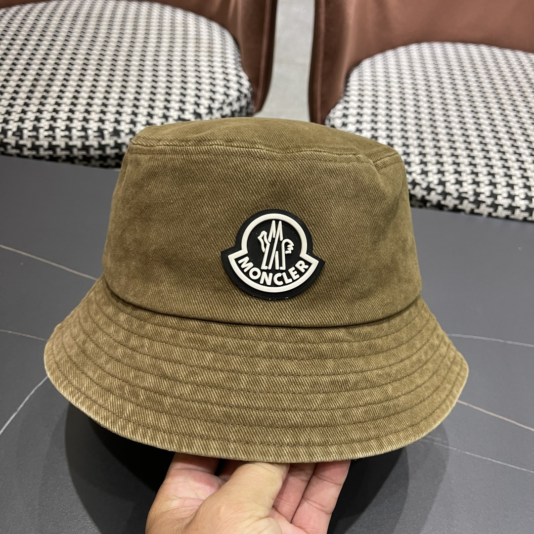  Moncler蒙口做旧复古洗水2025新款秋款渔夫帽，经典流行款，质量超赞，