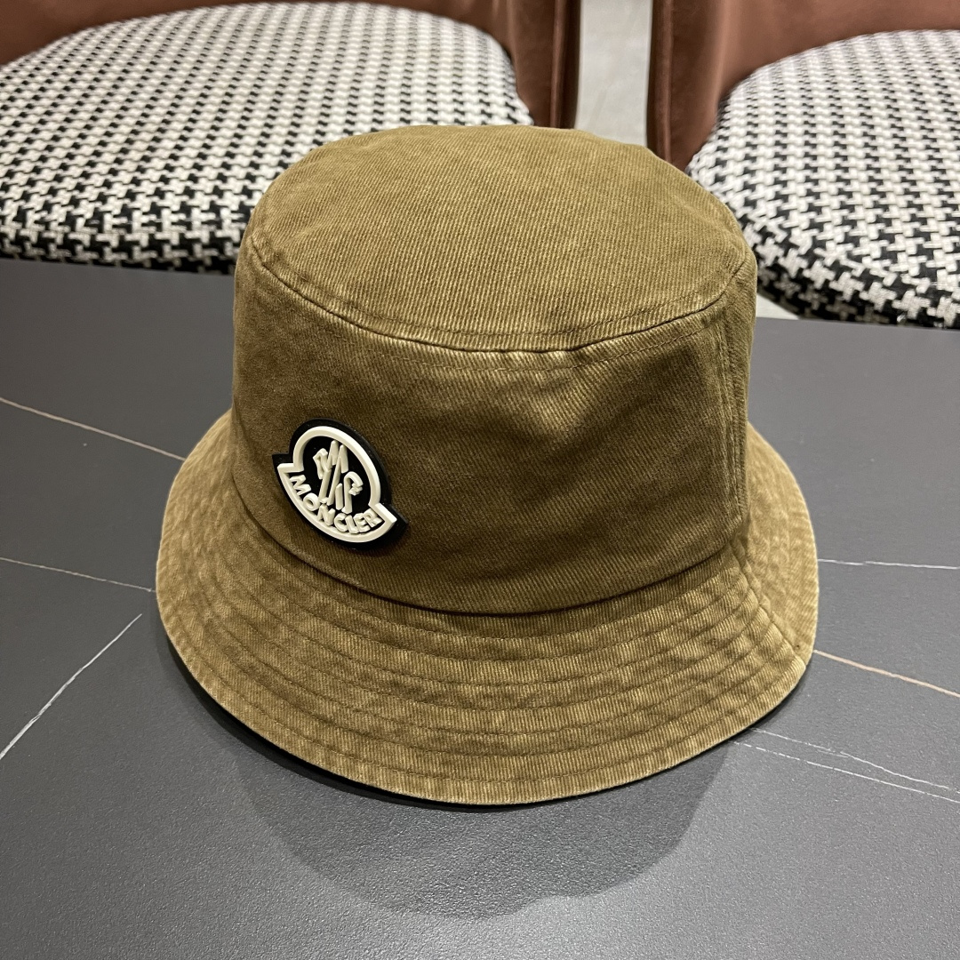  Moncler蒙口做旧复古洗水2025新款秋款渔夫帽，经典流行款，质量超赞，