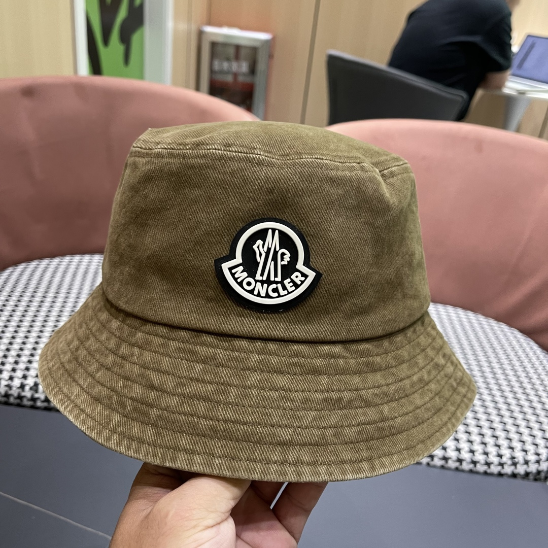  Moncler蒙口做旧复古洗水2025新款秋款渔夫帽，经典流行款，质量超赞，