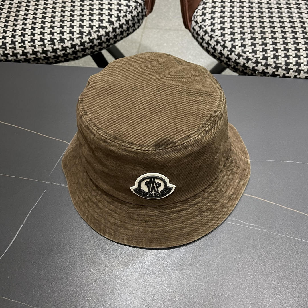  Moncler蒙口做旧复古洗水2025新款秋款渔夫帽，经典流行款，质量超赞，