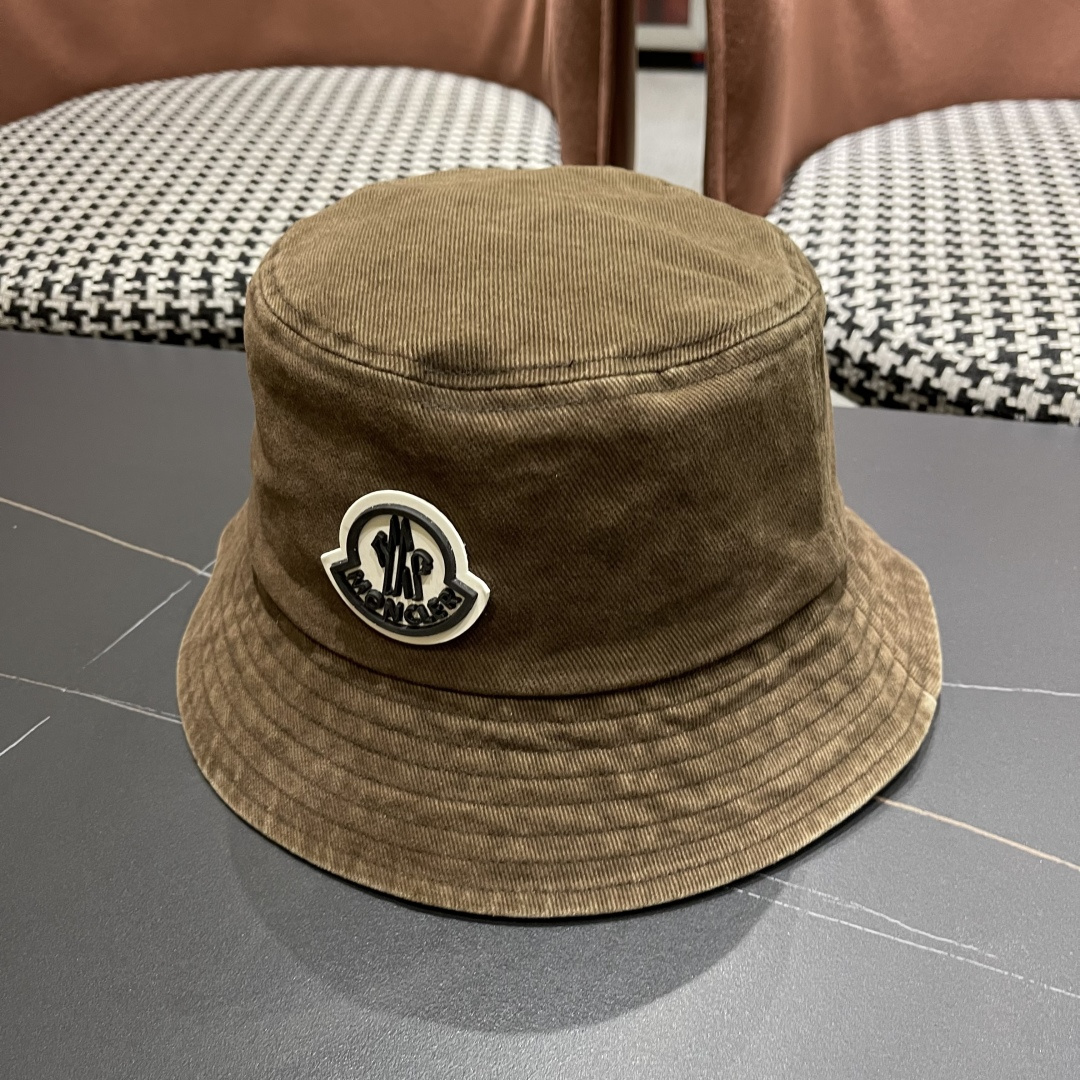  Moncler蒙口做旧复古洗水2025新款秋款渔夫帽，经典流行款，质量超赞，