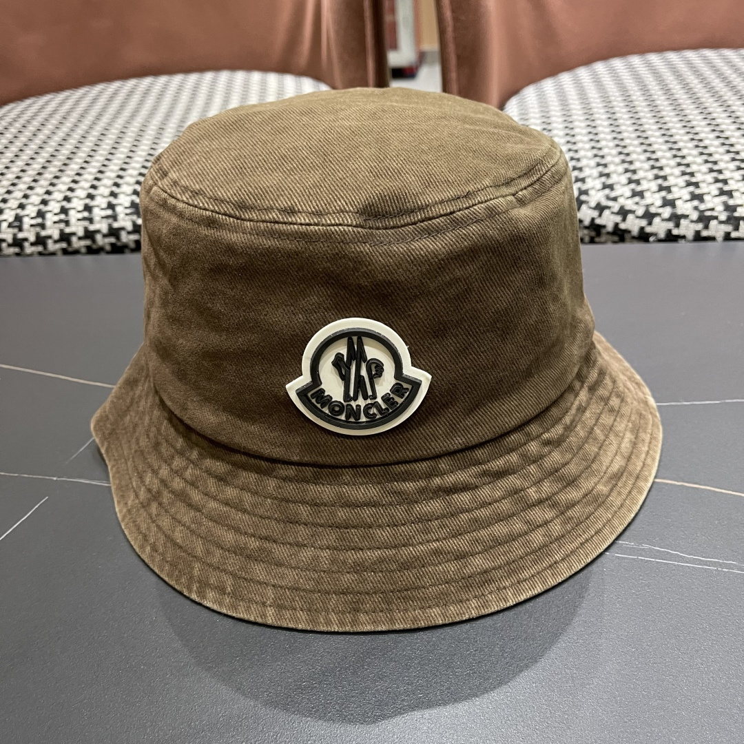  Moncler蒙口做旧复古洗水2025新款秋款渔夫帽，经典流行款，质量超赞，