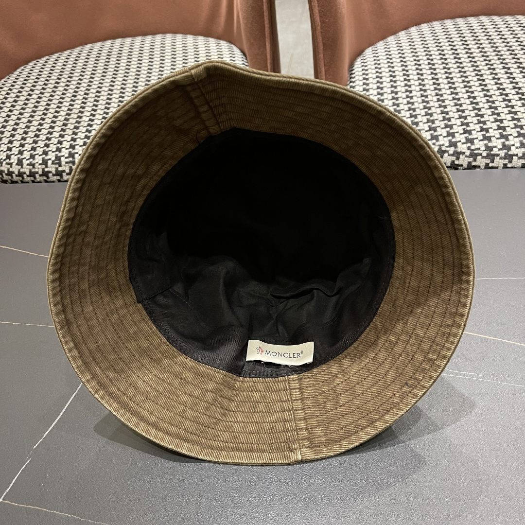  Moncler蒙口做旧复古洗水2025新款秋款渔夫帽，经典流行款，质量超赞，