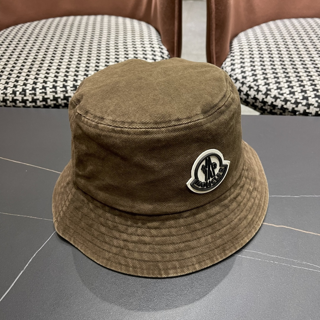  Moncler蒙口做旧复古洗水2025新款秋款渔夫帽，经典流行款，质量超赞，