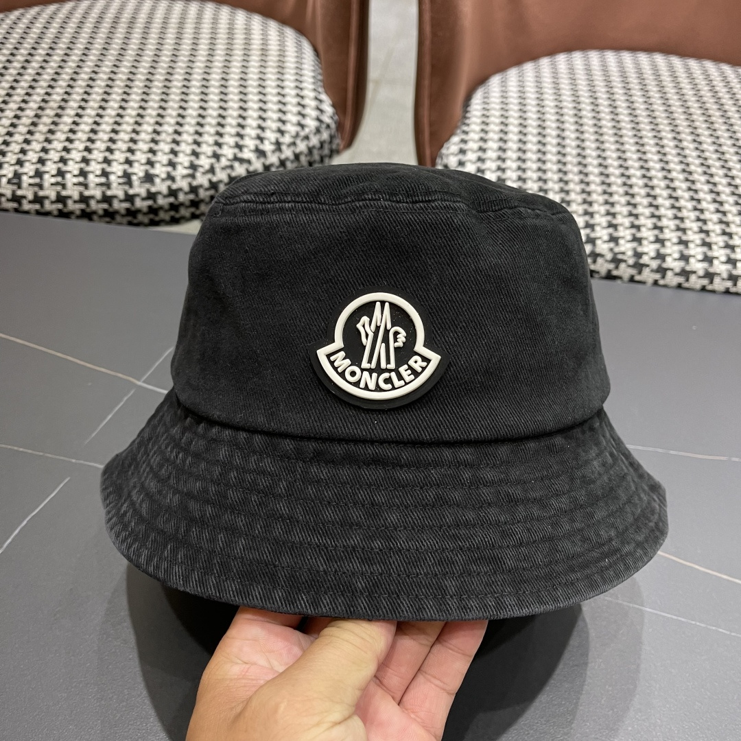  Moncler蒙口做旧复古洗水2025新款秋款渔夫帽，经典流行款，质量超赞，