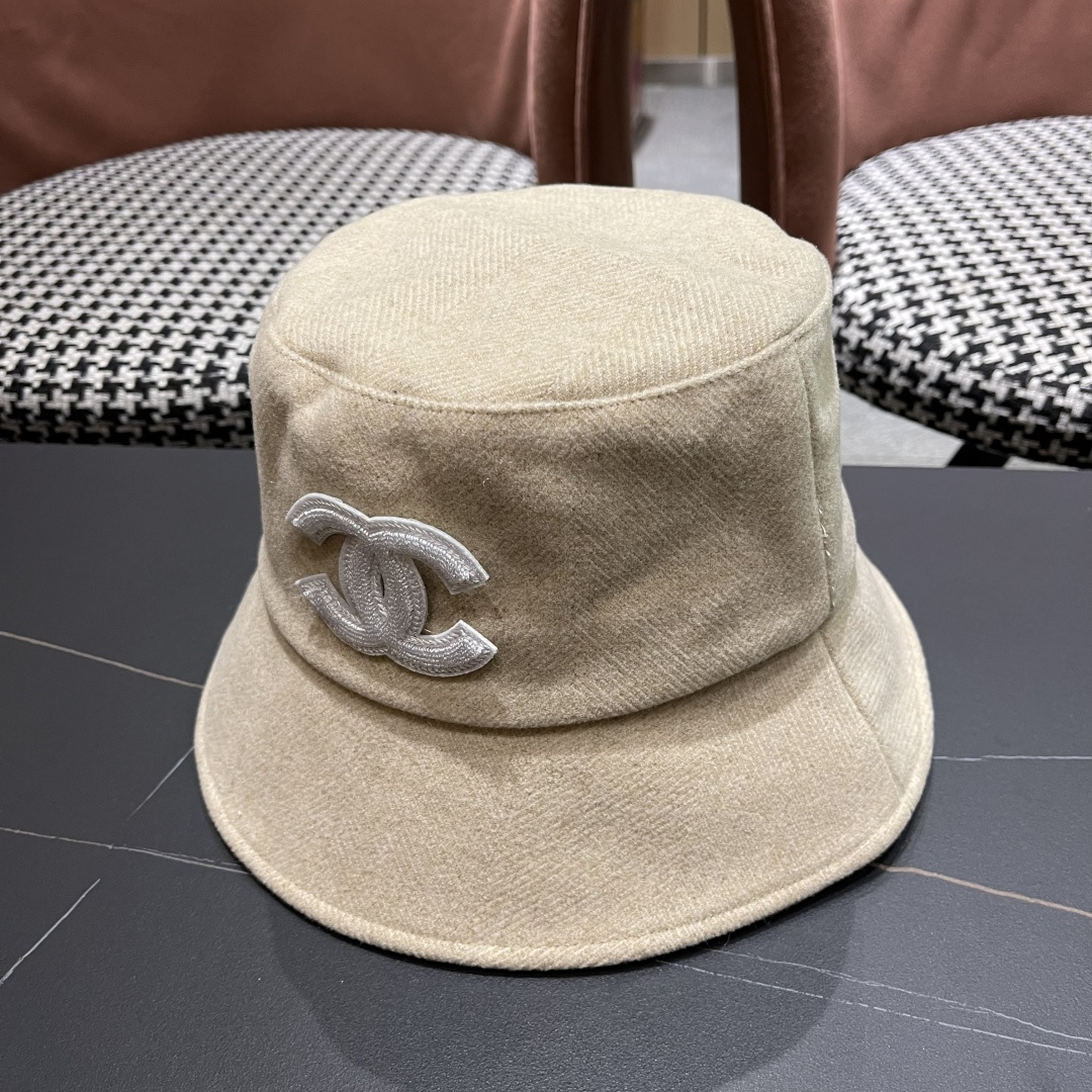  香奈儿 渔夫帽女防晒帽女款2024新款遮阳盆帽防紫外线早秋款