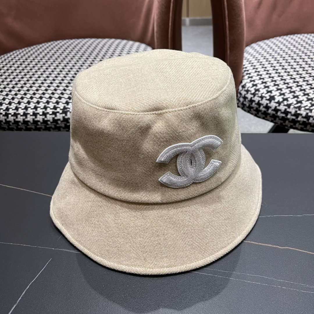  香奈儿 渔夫帽女防晒帽女款2024新款遮阳盆帽防紫外线早秋款