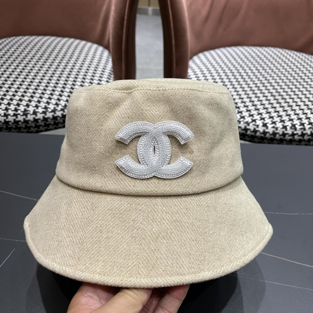  香奈儿 渔夫帽女防晒帽女款2024新款遮阳盆帽防紫外线早秋款