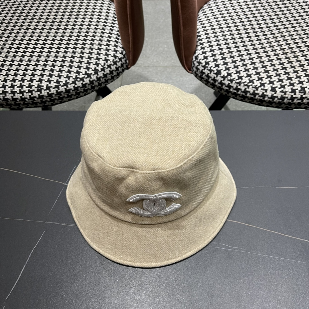  香奈儿 渔夫帽女防晒帽女款2024新款遮阳盆帽防紫外线早秋款