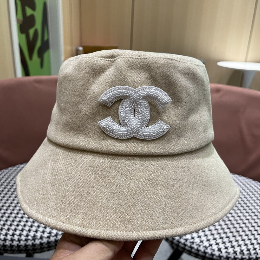  香奈儿 渔夫帽女防晒帽女款2024新款遮阳盆帽防紫外线早秋款