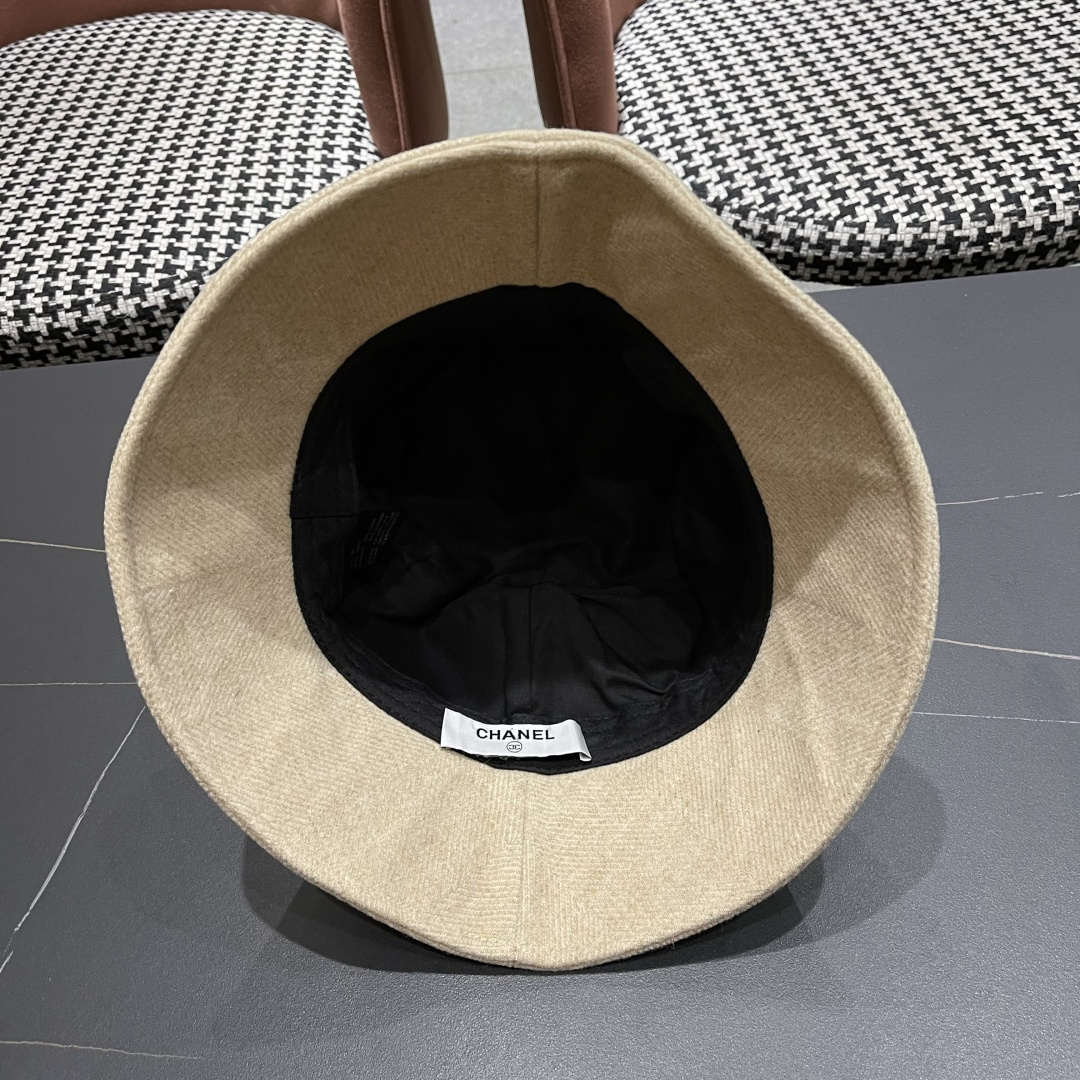  香奈儿 渔夫帽女防晒帽女款2024新款遮阳盆帽防紫外线早秋款