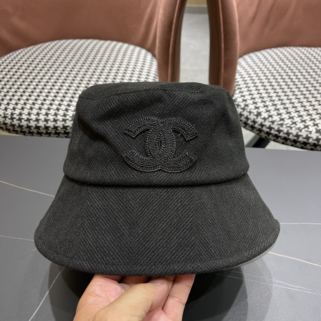  香奈儿 渔夫帽女防晒帽女款2024新款遮阳盆帽防紫外线早秋款
