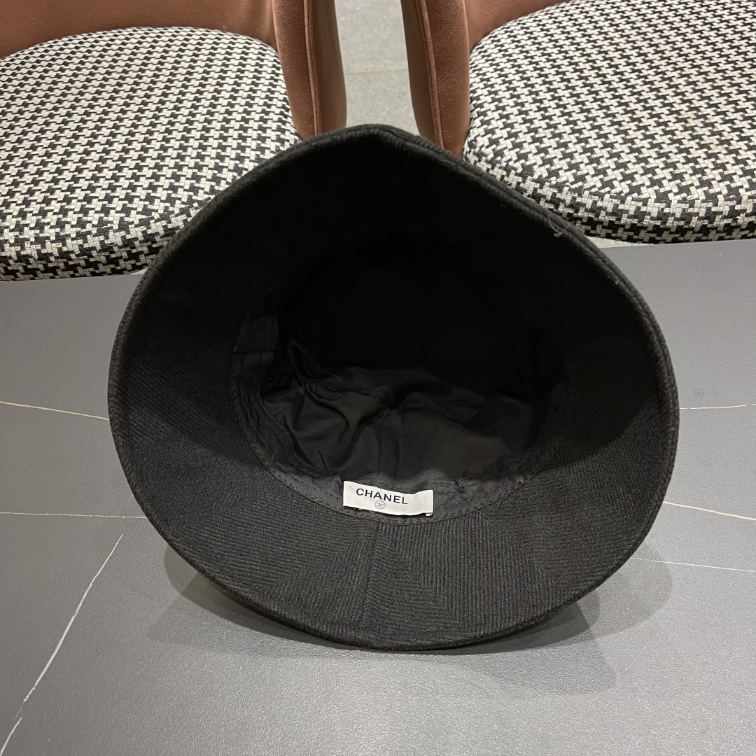  香奈儿 渔夫帽女防晒帽女款2024新款遮阳盆帽防紫外线早秋款