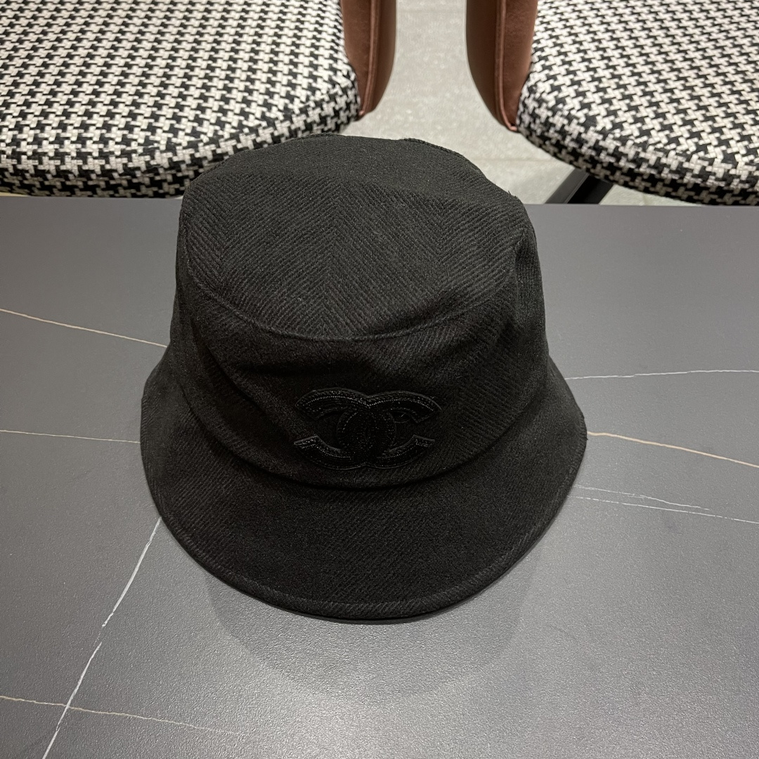  香奈儿 渔夫帽女防晒帽女款2024新款遮阳盆帽防紫外线早秋款